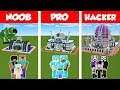 Minecraft NOOB vs PRO vs HACKER: SAFEST FUTURE  FAMILY HOUSE - BUILD CHALLENGE / Animation