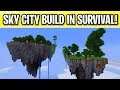 Minecraft Survival Project Sky City Part 1 Live Gameplay