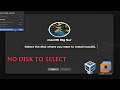 NO DISK TO SELECT "Select the disk where you want to install Mac OS"