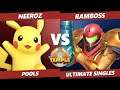 Temple: Hermès Edition - Neeroz (Pikachu) Vs. Ramboss (Samus) SSBU Ultimate Tournament