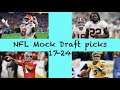 WILL A QB FALL IN THE FIRST ROUND OF THE 2021 NFL DRAFT??? (NFL Mock Draft 2021 picks 17-24)
