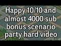 Happy 10/10 and almost 4000 sub bonus scenario party hard video | Rollercoaster Tycoon Classic