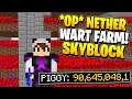 I MADE A HUGE NETHER WART FARM IN HyPIXEL SKYBLOCK!