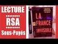 RSA & Être sous-payés : Lecture de Sciences Sociales, la France Invisible ! #14