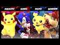 Super Smash Bros Ultimate Amiibo Fights – Request #20823 Pikachu & Sonic vs Pichu & Bowser
