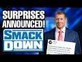 Surprises Announced For WWE Smackdown Tonight!!! WWE News