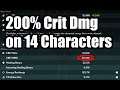 What if 14 Characters had 200% Crit Damage - Genshin Impact [ AR 56 ]