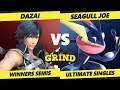 Smash Ultimate Tournament - Dazai (Chrom, Roy) Vs. Seagull Joe (Greninja) The Grind 112 SSBU W Semis