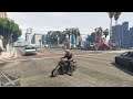 Stoppie with punctured bike tyres in gta5