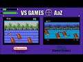 The Smurfs |Nes Vs Master System|side by side comparison|vs games AaZ.