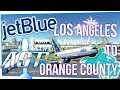 JetBlue Airlines from LAX Airport to Orange County, CA | MS Flight Simulator 2020