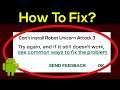 Fix Can't Install Robot Unicorn Attack 3 Error On Google Play Store in Android & Ios