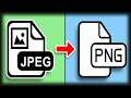How to Convert JPG to PNG