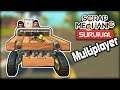 I Went on a Ride Along to Try Out Multiplayer! (Scrap Mechanic Survival)