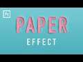 Photoshop Tutorial - Paper Cutout Text Effect - Paper Text Effect Photoshop