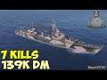 World of WarShips | Haida | 7 KILLS | 139K Damage - Replay Gameplay 4K 60 fps