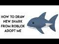 How To Draw New Shark From Roblox Adopt Me Ocean Pets - Step By Step Adopt Me