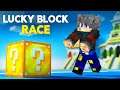 ohh no tom and random killed me Lucky Block Race