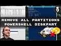 How to Remove All Partitions from HDD or SSD With PowerShell DiskPart - For Windows 11/10