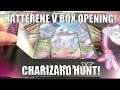 I Pulled Two... 😒 Pokemon Champion's Path Hatterene V Box Opening! | FLUKEY CHARIZARD HUNT!