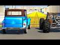 400+ SPIKE STRIPS CHALLENGE - BeamNG Drive | CRASHdriven