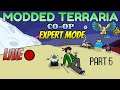 BOSSES FOREVER!!! And hi boat man | Terraria Expert Mode Modded Co-Op LIVE!!!!! Part 6