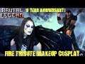 BRUTAL LEGEND 10 YEAR ANNIVERSARY FIRE TRIBUTE MAKEUP COSPLAY - THANK YOU DOUBLE FINE PRODUCTIONS!