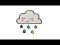 How to Draw a Cute Cloud Step-by-step Drawing Tutorial #draw #art