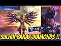 SULTAN NGAMUK LANGSUNG BAKAR DIAMONDS !!