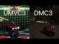 ULTIMATE MARVEL VS CAPCOM 3 vs Devil May Cry 3 Dante Skills Comparison / UMVC3のダンテとDMC3のダンテの技モーション比較