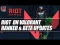 VALORANT Lead Developers on Ranked, Agent Bans, and what's coming next to the Beta | ESPN Esports