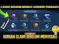 2 KODE REDEEM ML HARI INI APRIL 2021 | NEW REDEEM CODE MOBILE LEGEND TODAY 100% WORK !!