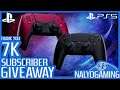 7K SUBSCRIBER GIVEAWAY - PS5 DualSense (Midnight Black or Cosmic Red), Winners Choice! #Shorts