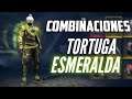 COMBINACIONES CON "TORTUGA ESMERALDA"/MEJORES OUTFITS DENTRO FREE FIRE