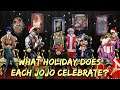 Diet Dissect: What Holiday Does Each JoJo Celebrate?