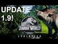 UPDATE 1.9! WHAT WAS FIXED AND ADDED INTO JURASSIC WORLD: EVOLUTION!