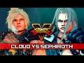 Cloud Strife vs. Sephiroth (Final Fantasy 7 Remake) ★ Street Fighter 5 CPU vs. CPU with Mods