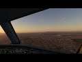 Cockpit A320 - landing at Capetown - MS Flight Simulator
