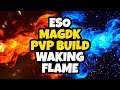 ESO Magicka Dragonknight PvP Build | Frostburn | Waking Flame