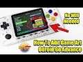 How to Add Game Art ODROID GO Advance - Scrape Box Art No WIFI Needed