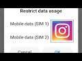 Instagram Restrict Data Usage Problem Solve || Internet Data Problem
