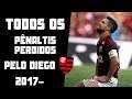 Todos os pênaltis perdidos por Diego no Flamengo 2017-
