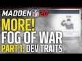 Expanding Fog of War (Pt. 1): DEV Traits | Madden 20 Franchise Mode