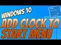 How To Add A Clock To Your Windows 10 Start Menu PC Tutorial | Pin World Clock Tile