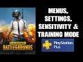 PUBG PS Plus New Players Beginners Guide To Getting Started: Menus, Settings, Sensitivity & Training