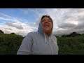 Doing a circuit in the fields: Running to not have a heart attack!
