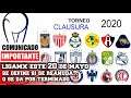 Liga MX  - El miércoles 20 de mayo se decidirá el futuro del Clausura 2020 , se reanuda o se termina