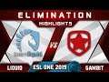 Liquid vs Gambit [EPIC] Elimination ESL One Birmingham 2019 Highlights Dota 2