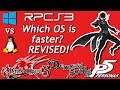 RPCS3 | Ryzen 2600x | Windows vs. Linux - Revised | 3 games tested | Side by Side