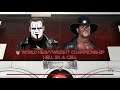 WWE 2K16 The Undertaker VS Sting 1 VS 1 Hell In A Cell Match WWE World Heavyweight Title